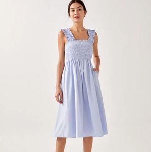 Alyss Smocked Camisole Midi Dress (Love, Bonito)